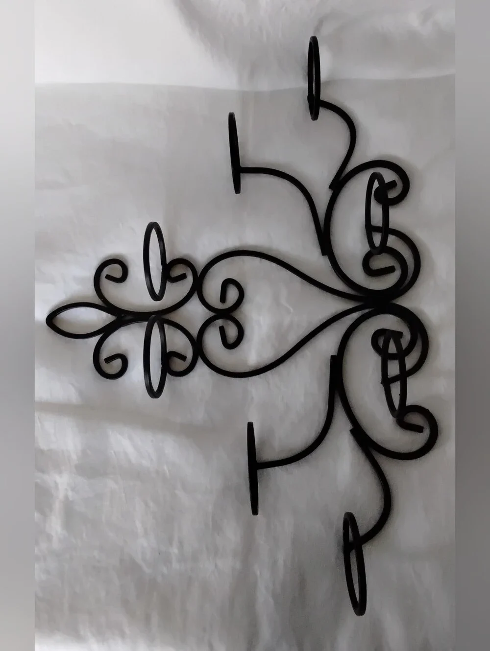 Elegant Black Metal Wall Candle Holder - Brand